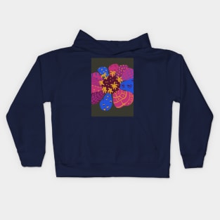 Bold colored daisy flower Kids Hoodie
